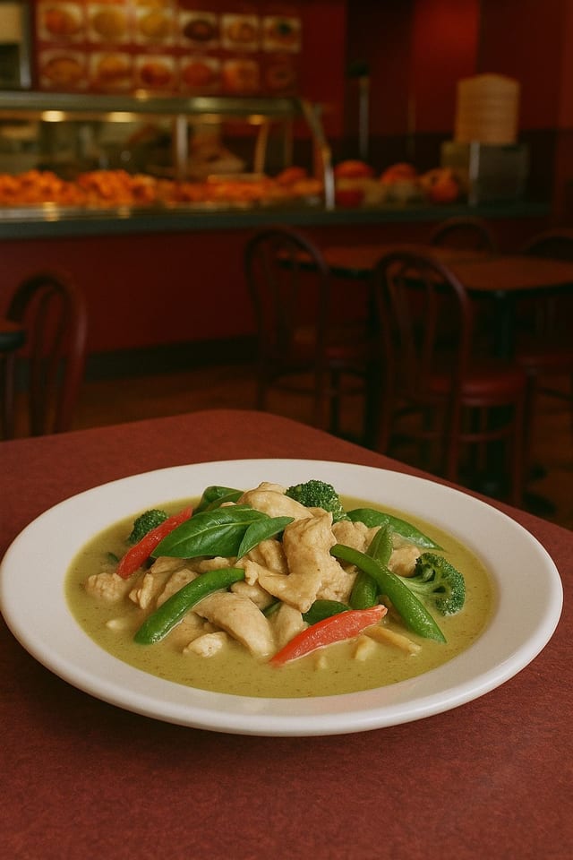Green Curry Chicken.